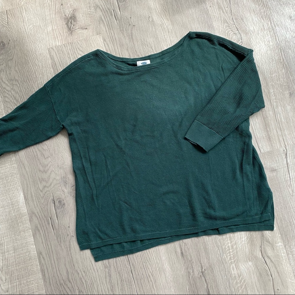 Old Navy Green Lounge Long Sleeve Top